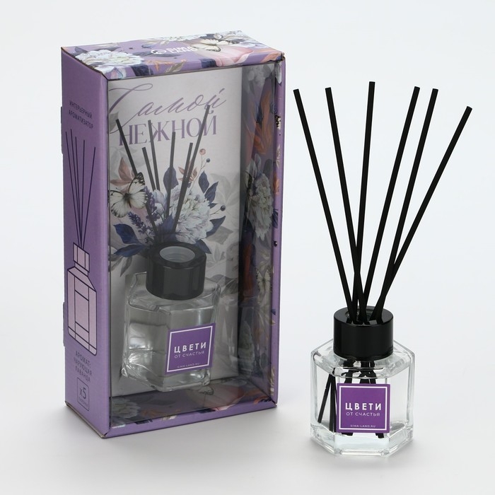 Диффузор ароматический палочки, ароматизатор для дома 50 мл. «Аромадиффузор: Живи мечтой», аромат лаванда, 10,2 х 19,6 х 5,2 см. Диффузор ароматический палочки, ароматизатор для дома 50 мл. «Аромадиффузор: Живи мечтой», аромат лаванда, 10,2 х 19,6 х 5,2 см.