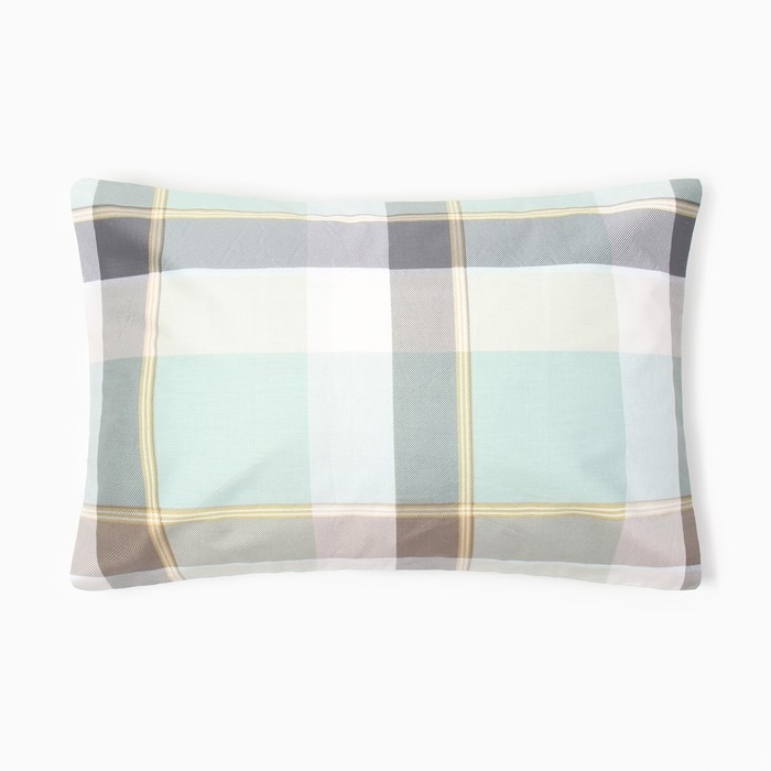 Наволочка LoveLife Square green, 50*70, 100%хлопок, сатин, 125г/м&sup2;