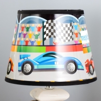 Настольная лампа "Гонки" Е14 15Вт бело-чёрный 20х20х28 см RISALUX Настольная лампа "Гонки" Е14 15Вт бело-чёрный 20х20х28 см RISALUX