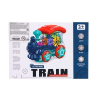 Паровоз &laquo;Шестерёнки&raquo;, свет и звук, работает от батареек