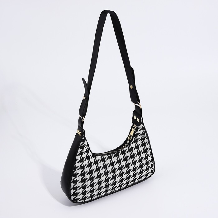 Сумка женская текстильная, 20х23х5.5 см, лапки