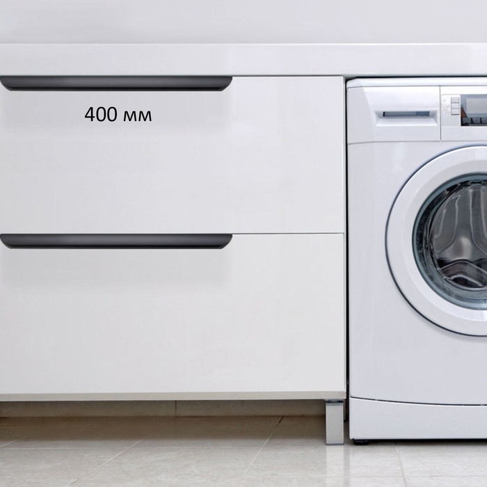 Ручка торцевая CAPPIO RT002BL, L=400 мм, м/о 256 мм, цвет черный Ручка торцевая CAPPIO RT002BL, L=400 мм, м/о 256 мм, цвет черный