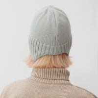 Шапка женская MINAKU, цвет светло-серый, р-р 56-58 Шапка женская MINAKU, цвет светло-серый, р-р 56-58