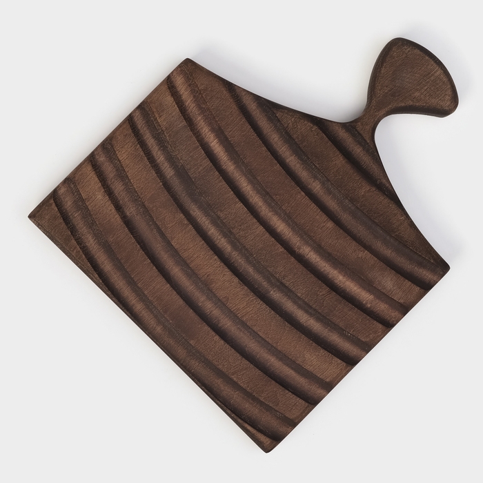 Доска разделочная для подачи Wild Kitchen, 26&times;22&times;2.5 см, граб темный