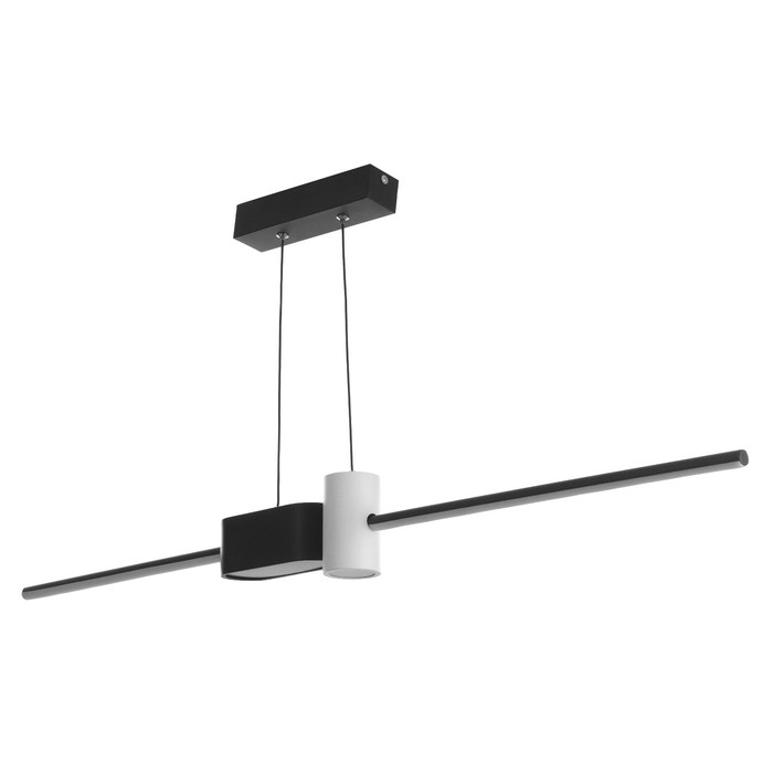 Светильник с ПДУ Светильник с ПДУ "Бергер" LED 18Вт 3000-6000К бело-черный 100х100 см