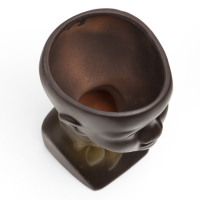 Кашпо - органайзер "Негритянка" черное, 1,3л / 14х20х12см