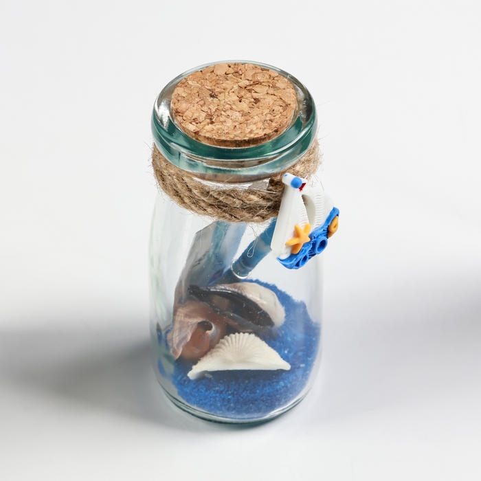 Сувенир в бутылке "Ракушки" 10*5*5см, микс