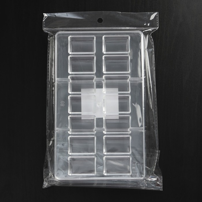 Форма для конфет и шоколада «Шоколатье», 20×12×2,5 см, 14 ячеек 3,3×2,1×1,5 см, цвет прозрачный Форма для конфет и шоколада «Шоколатье», 20×12×2,5 см, 14 ячеек 3,3×2,1×1,5 см, цвет прозрачный