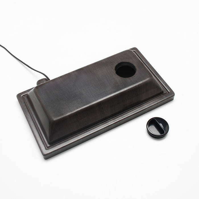 Аквариум Аквариум "Прямоугольный" с крышкой, 20 литров, 36 х 19 х 29/34 см, венге