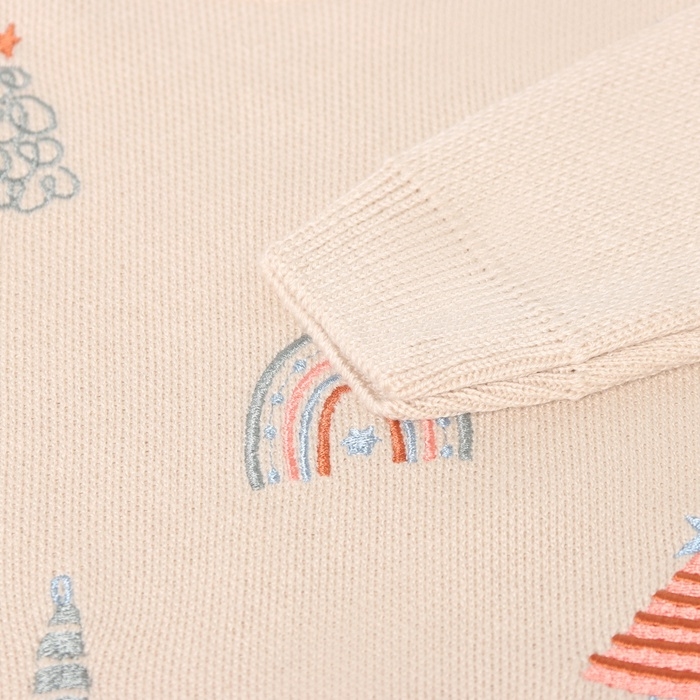 Костюм вязаный Крошка Я "Новогодние игрушки" рост 92-98 см