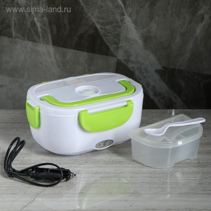 Контейнер для пищи с подогревом, 12 В, 1.5 л, 40 Вт, микс Контейнер для пищи с подогревом, 12 В, 1.5 л, 40 Вт, микс