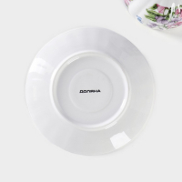 Чайная пара керамическая Доляна «Колокольчики», 2 предмета: чашка 250 мл, блюдце d=15 см, цвет белый Чайная пара керамическая Доляна «Колокольчики», 2 предмета: чашка 250 мл, блюдце d=15 см, цвет белый