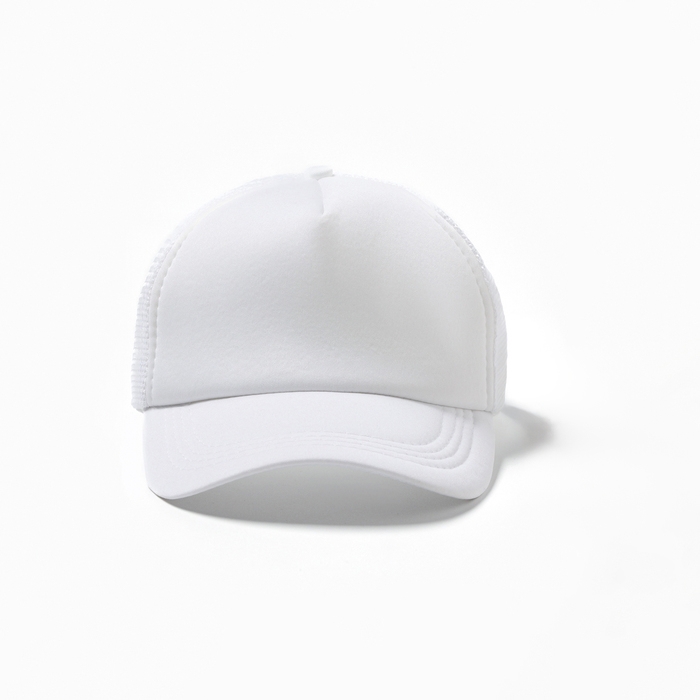 Бейсболка, цвет белый, размер 56-58 Бейсболка, цвет белый, размер 56-58