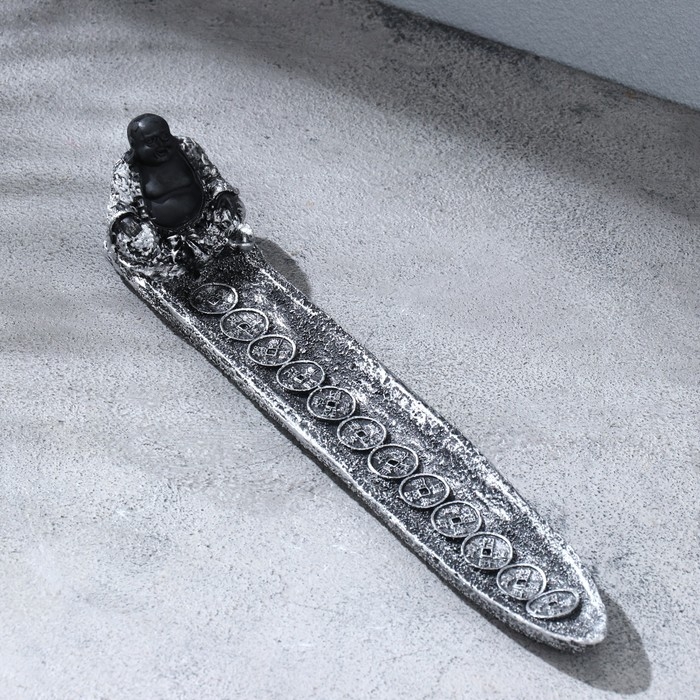 Подставка для благовоний Подставка для благовоний "Сила", 23 х 5.5 х 5.5 см, бетон, микс