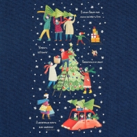 Мешок с термонаклейкой &laquo;Семья&raquo;, 30 х 40 см +/- 1.5 см, Новый год