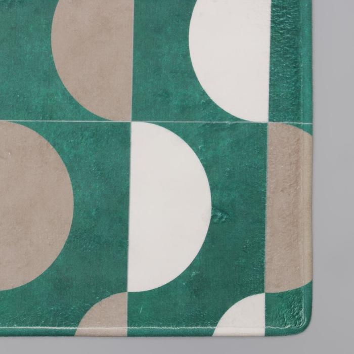 Коврик для дома Доляна &laquo;Сфера&raquo;, 40&times;60 см, цвет зелёно-бежевый