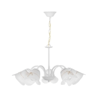 Люстра потолочная Настольгия 5х40Вт Е27 Белый 55x55x55 см