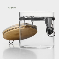 Банка стеклянная для хранения сыпучих продуктов BellaTenero &laquo;Эко&raquo;, 500 мл, 10&times;10,3 см, с бугельным замком