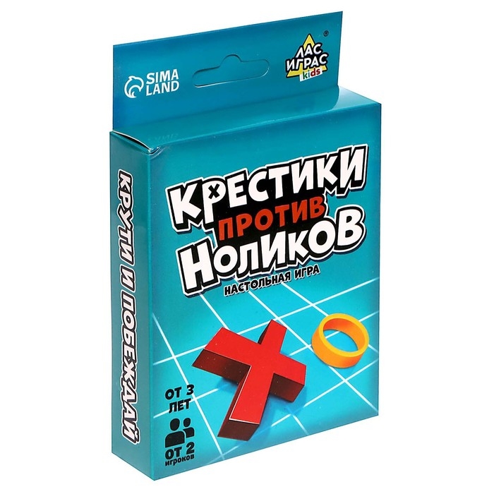 Настольная игра &laquo;Крестики против ноликов&raquo;, от 2 игроков, 3+