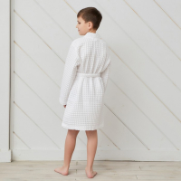 Халат вафельный детский Крошка Я "Boho" размер 32 (110-116 см) цвет белый, 100% хлопок 290 г/м2 Халат вафельный детский Крошка Я "Boho" размер 32 (110-116 см) цвет белый, 100% хлопок 290 г/м2