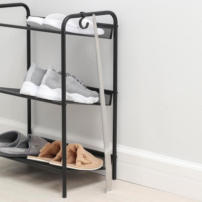 Ложка для обуви Доляна, металлическая, 60&times;4,5 см, нержавеющая сталь