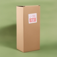 Органайзер для хранения &laquo;BAMBOO&raquo;, с крышкой, 3 секции, 23,3 &times; 9,4 &times; 8,9 см, цвет прозрачный/коричневый