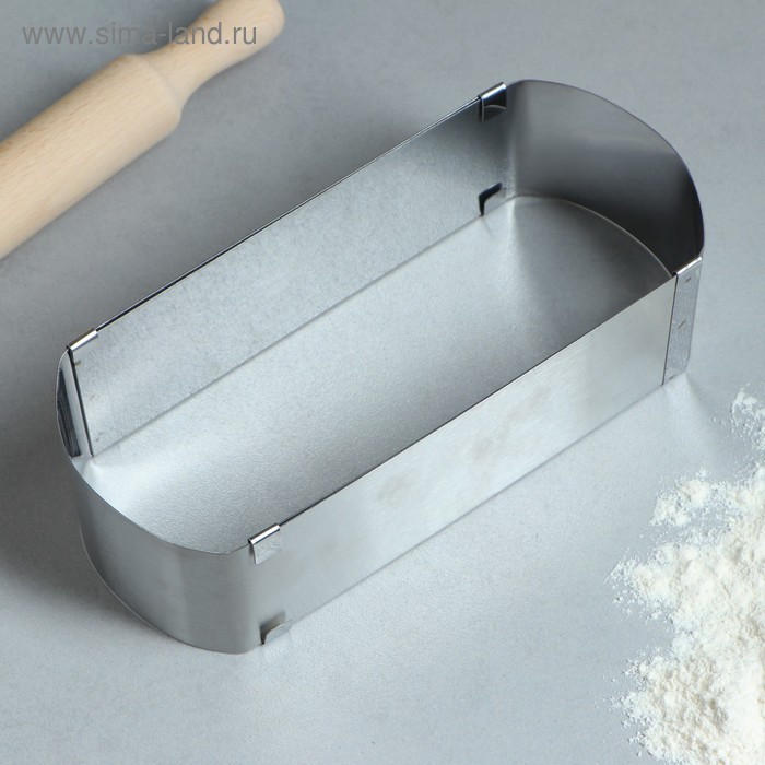 Форма для выпечки с регулировкой размера «Овал», h-6,5 см, 24х10 - 41х10 см Форма для выпечки с регулировкой размера «Овал», h-6,5 см, 24х10 - 41х10 см