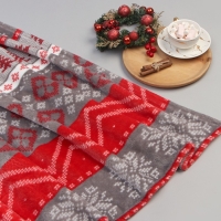 Плед LoveLife &laquo;Новогодний узор&raquo; 180х200 см,100% п/э, велсофт 280 гр/м2