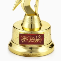 Наградная фигура «Ты звезда», золото, пластик, 21,5 х 7,5 см Наградная фигура «Ты звезда», золото, пластик, 21,5 х 7,5 см