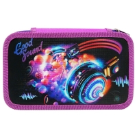 Пенал 3 секции, 125 х 205 х 55 мм, Calligrata 8П26/3 "Музыка" (с эффектом металлика) ,ламинированный картон Пенал 3 секции, 125 х 205 х 55 мм, Calligrata 8П26/3 "Музыка" (с эффектом металлика) ,ламинированный картон