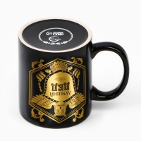 Кружка керамическая &laquo;Лучший дед&raquo; 300 мл, цвет чёрный