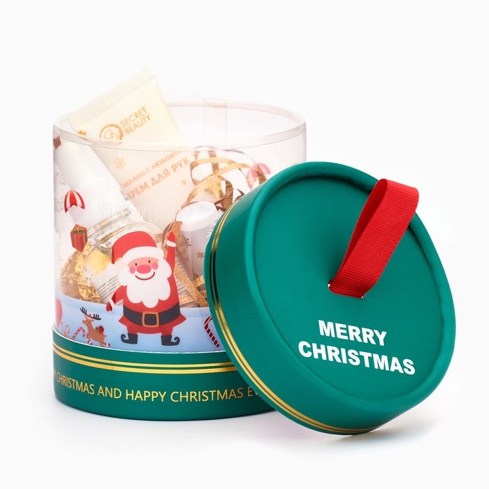 Новогодний подарочный набор косметики &laquo;Новогодний анти-возраст&raquo; для душа и ванны, золотая серия. Новый год