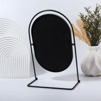 Зеркало настольное &laquo;Богема&raquo;, зеркальная поверхность 17,5 &times; 26,5 см, цвет чёрный