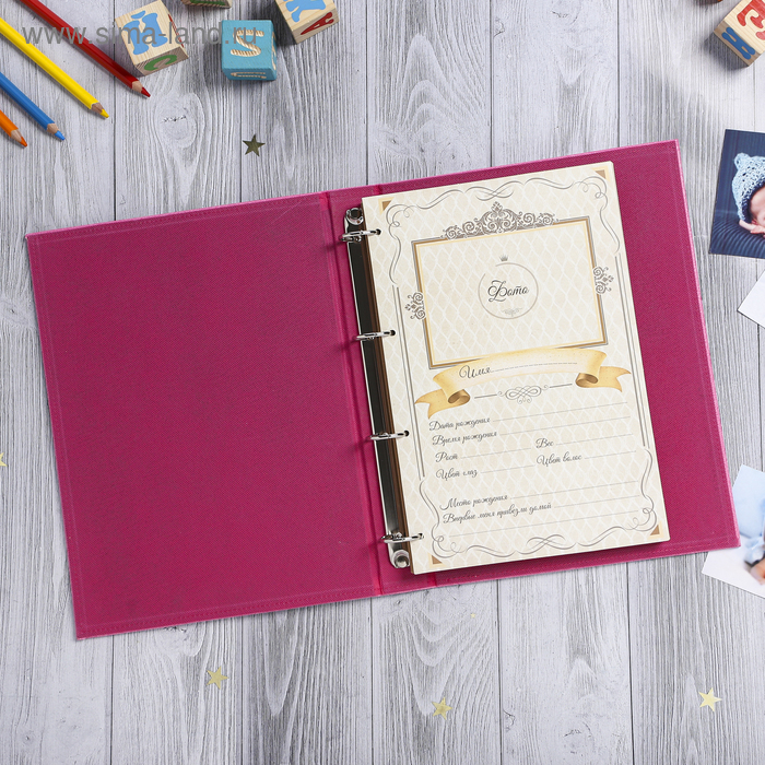 Книга малыша для девочки Книга малыша для девочки "Наследница семьи": 20 листов