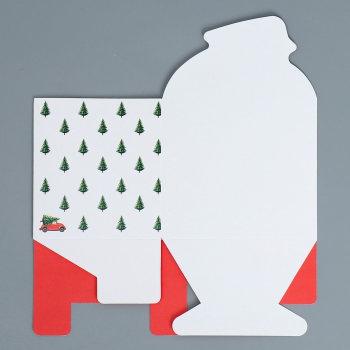 Коробка новогодняя для мини-букетов «Happy New Year», 12 х 17 х 10 см, Новый год Коробка новогодняя для мини-букетов «Happy New Year», 12 х 17 х 10 см, Новый год