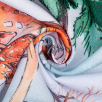 Комплект штор для кухни с подхватами &laquo;Новогодний лес&raquo; 145х180см-2 шт., габардин