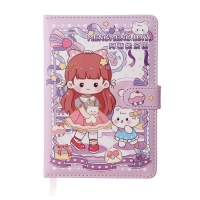 Записная книжка подарочная, А6+,132 листа, цветной блок, с фигурным хлястиком, обложка пвх, "Аниме", МИКС Записная книжка подарочная, А6+,132 листа, цветной блок, с фигурным хлястиком, обложка пвх, "Аниме", МИКС