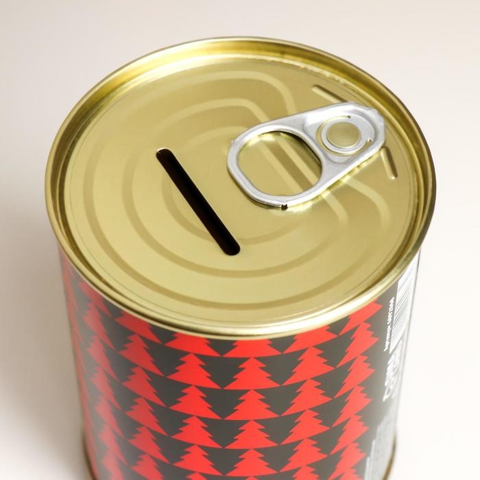 Копилка-банка металл Копилка-банка металл "Как Новый Год встретишь, так тебе и надо"