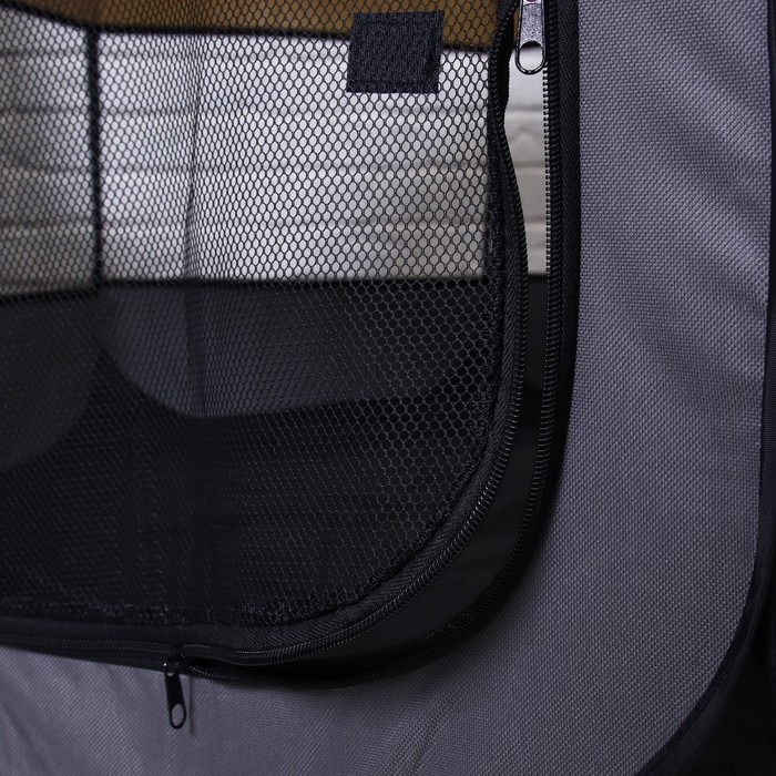 Вольер для животных, тентовый, 8 стенок, 110 х 55 см, серый