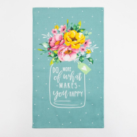 Набор кухонных полотенец Доляна &laquo;Цвети&raquo; 35х60см-4шт, 100% хл