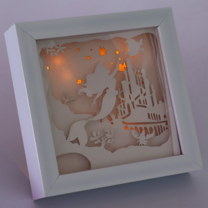 Набор для творчества «Многослойный ночник», Disney, Русалочка, сборный, 3+ Набор для творчества «Многослойный ночник», Disney, Русалочка, сборный, 3+