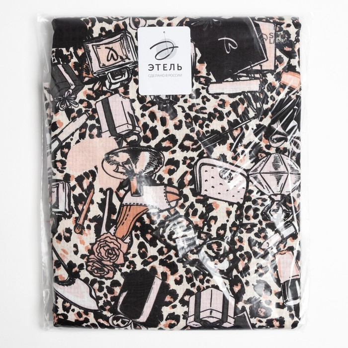 Простыня банная Этель Простыня банная Этель "Леопард" 150х180 см, вафля 200г/м2, 100% хл