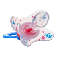 Соска - пустышка силиконовая ортодонтическая, от 12 мес., с колпачком + держатель «Зайка», цвет синий Соска - пустышка силиконовая ортодонтическая, от 12 мес., с колпачком + держатель «Зайка», цвет синий