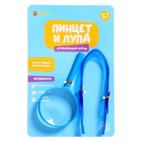Набор для обучения &laquo;Пинцет и лупа&raquo;, МИКС, по методике Монтессори