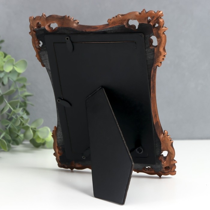 Фоторамка полистоун 10х15 см Фоторамка полистоун 10х15 см "Модерн. Вензеля" зелёная 18х23 см