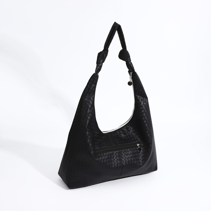 Сумка-шопер женская, наружный карман, цвет чёрный Сумка-шопер женская, наружный карман, цвет чёрный