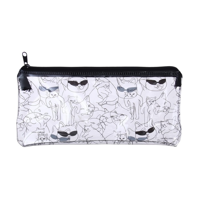 Пенал мягкий, 1 отделение, 95 х 205 мм, плоский, ПВХ, Calligrata Пенал мягкий, 1 отделение, 95 х 205 мм, плоский, ПВХ, Calligrata "Крутышки"