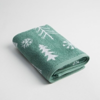 Полотенце махровое Этель &laquo;Ёлочки&raquo; 50х90см, 100% хлопок, 420гр/м2