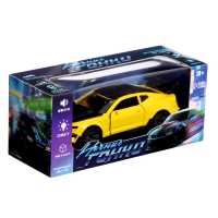 Машина металлическая «Ночные гонки», инерционная, 1:32, открываются двери, звуковые и световые эффекты, цвет жёлтый Машина металлическая «Ночные гонки», инерционная, 1:32, открываются двери, звуковые и световые эффекты, цвет жёлтый
