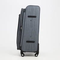 Чемодан большой 95 л (L), отдел на молнии, с расширением, кодовый замок, 4 колеса, наружный карман, цвет серый Чемодан большой 95 л (L), отдел на молнии, с расширением, кодовый замок, 4 колеса, наружный карман, цвет серый